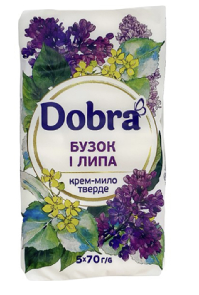 Крем-мило туалетне тверде Бузок і липа 350г